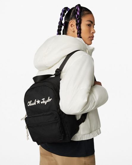 Men's Converse GO LO Mini Backpacks Black / White | AU 8E410B